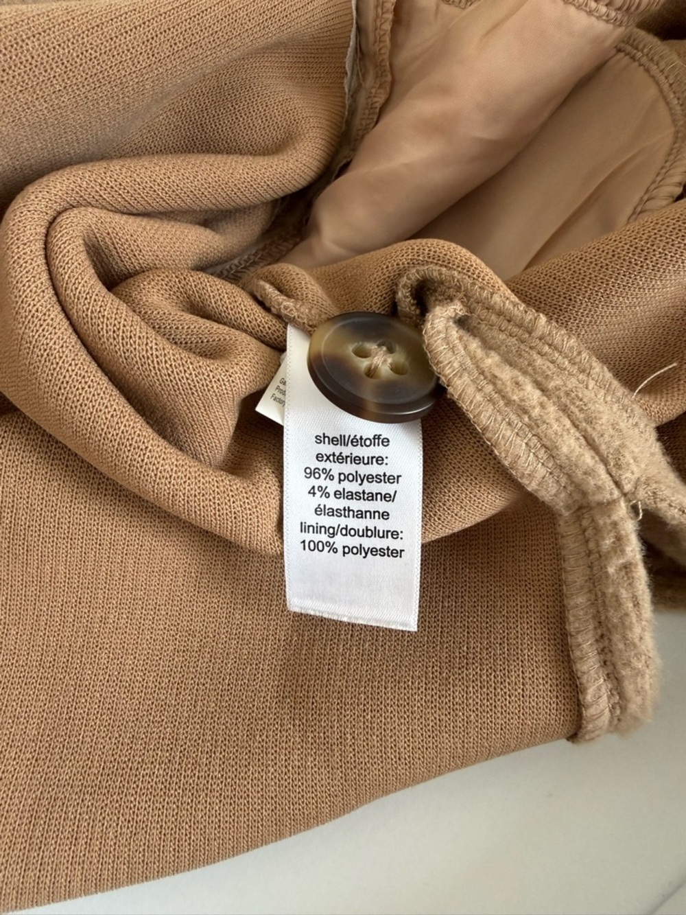 Maurices Solid Tan Button Front Jacket Zipper Pocket Plush Teddy Small Women’s - Picture 10 of 11